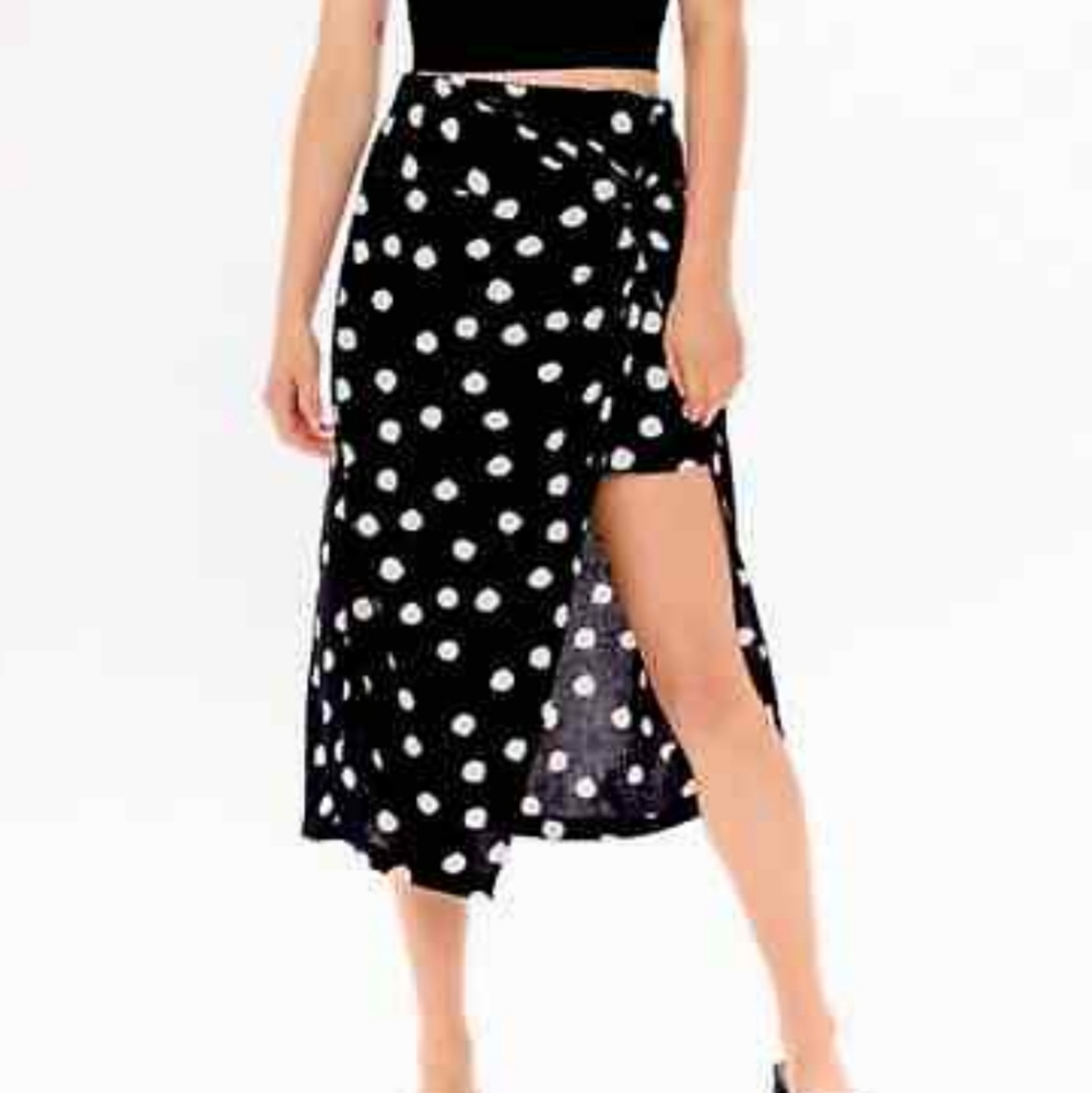 Urban Outfitters Polka Dot Midi Skirt
